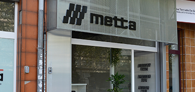 Identidade visual e deseño web para Metta