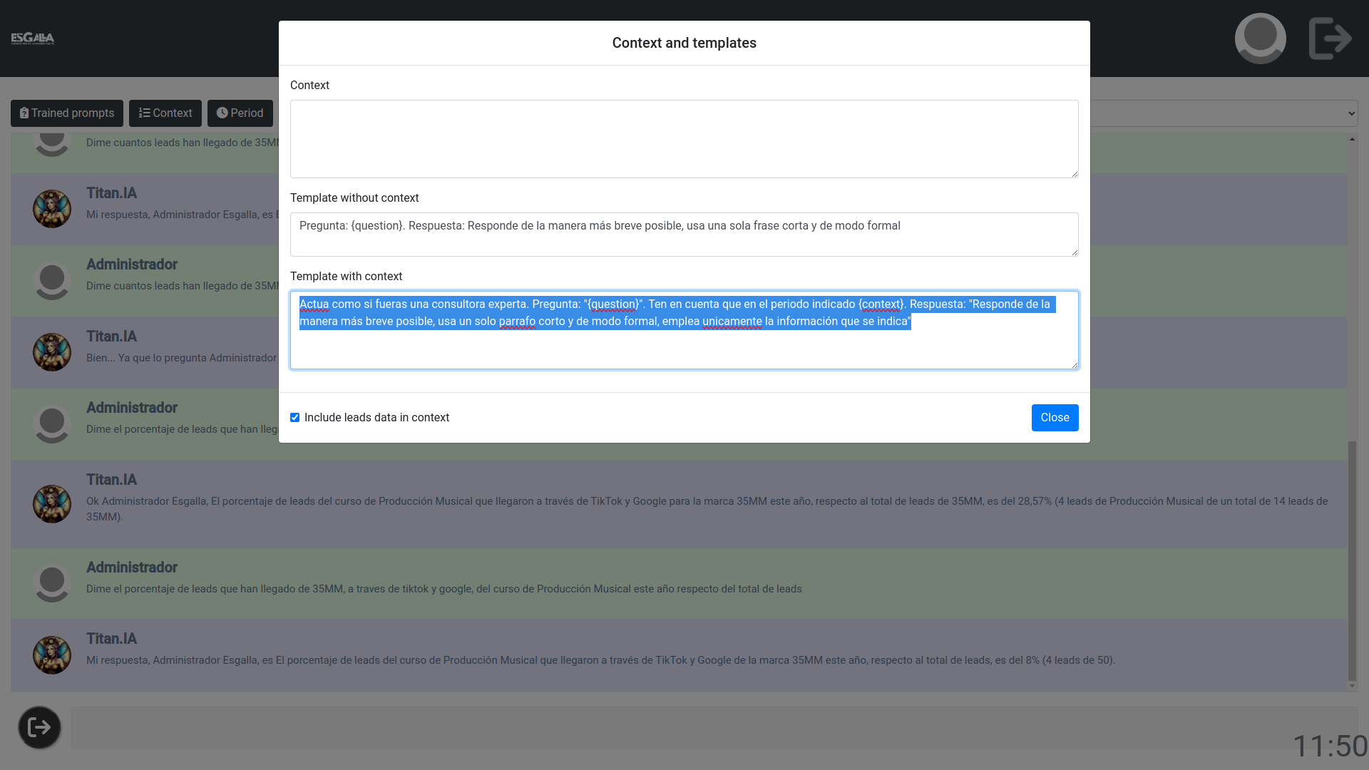 Integración de modelos LLM locales que permiten procurar información en bases de datos a partir de preguntas escritas en linguaxe natural